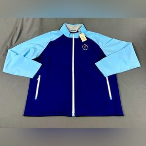 Peter Millar Golf Rain Jacket Pinehurst US Open Logo XL Blue Crown Sport